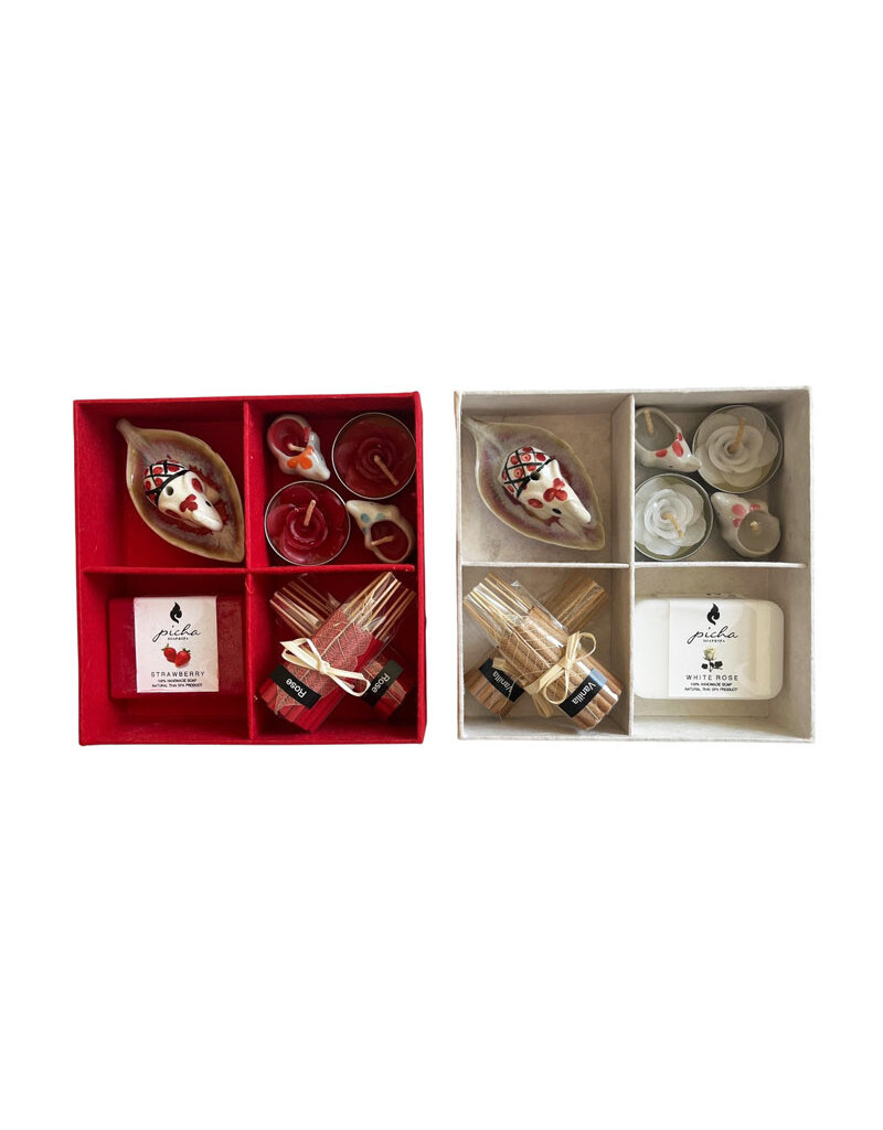 TH422 - Set mit Räucherstäbchen und Kerzen