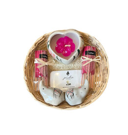 . TH092 Panier avec encens, bougie, savon