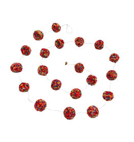 . NE514 decoration garland with pompom balls