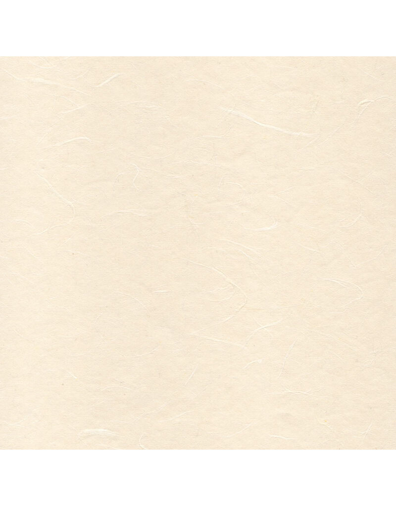 . Mulberry paper with visible fibres, smooth surface