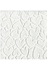 Mulberry embossed hearts