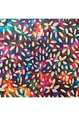Lokta-Papier mit Batik-Blattdruck, mehrfarbig