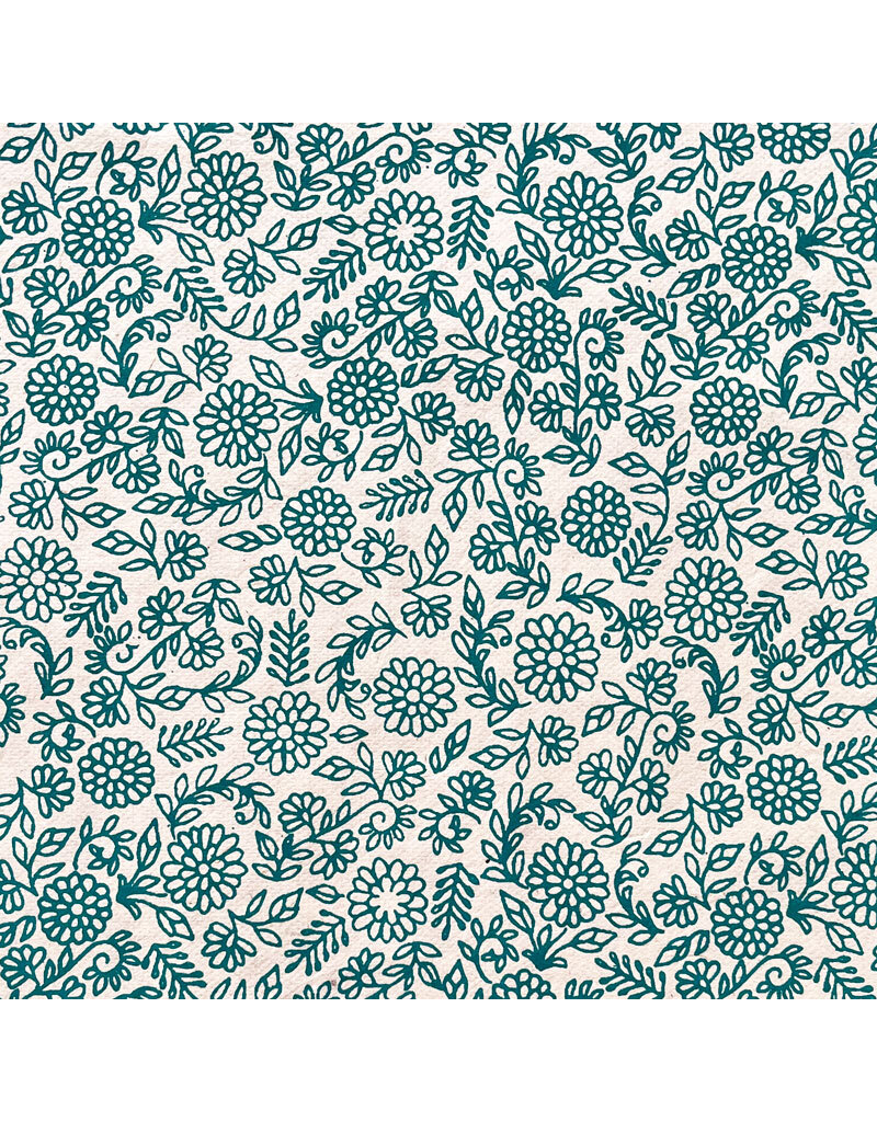 Lokta paper with fine leaf/flower print