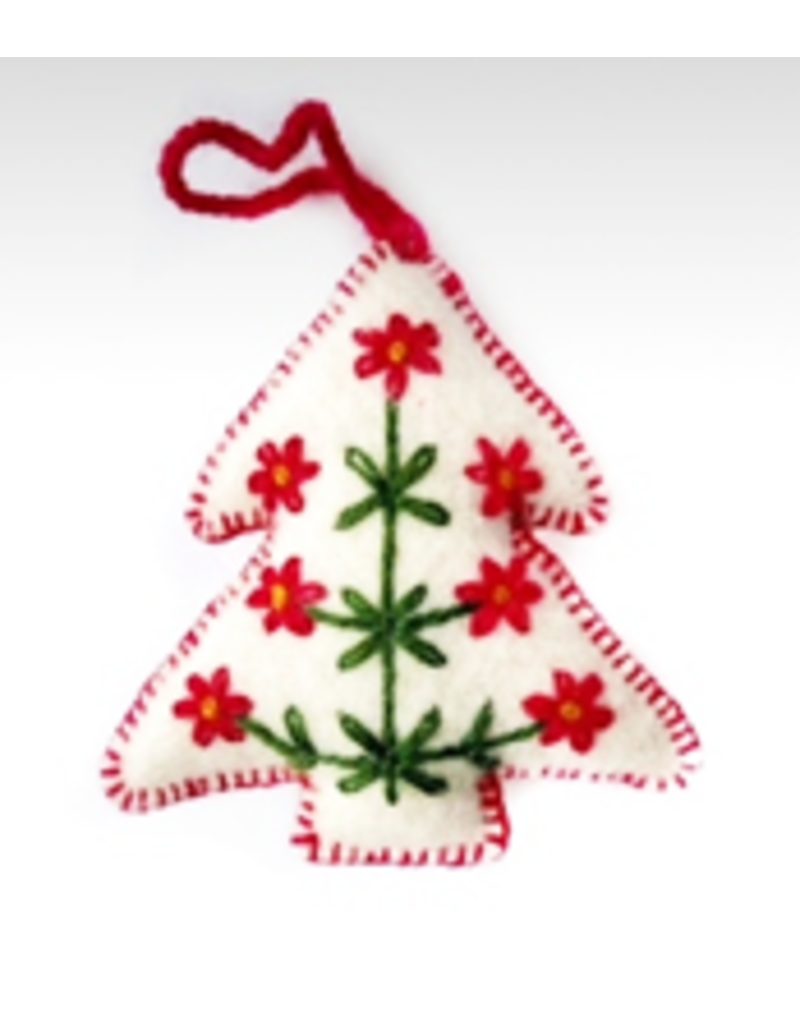 . Vilten kerst decoratie, 100% wol