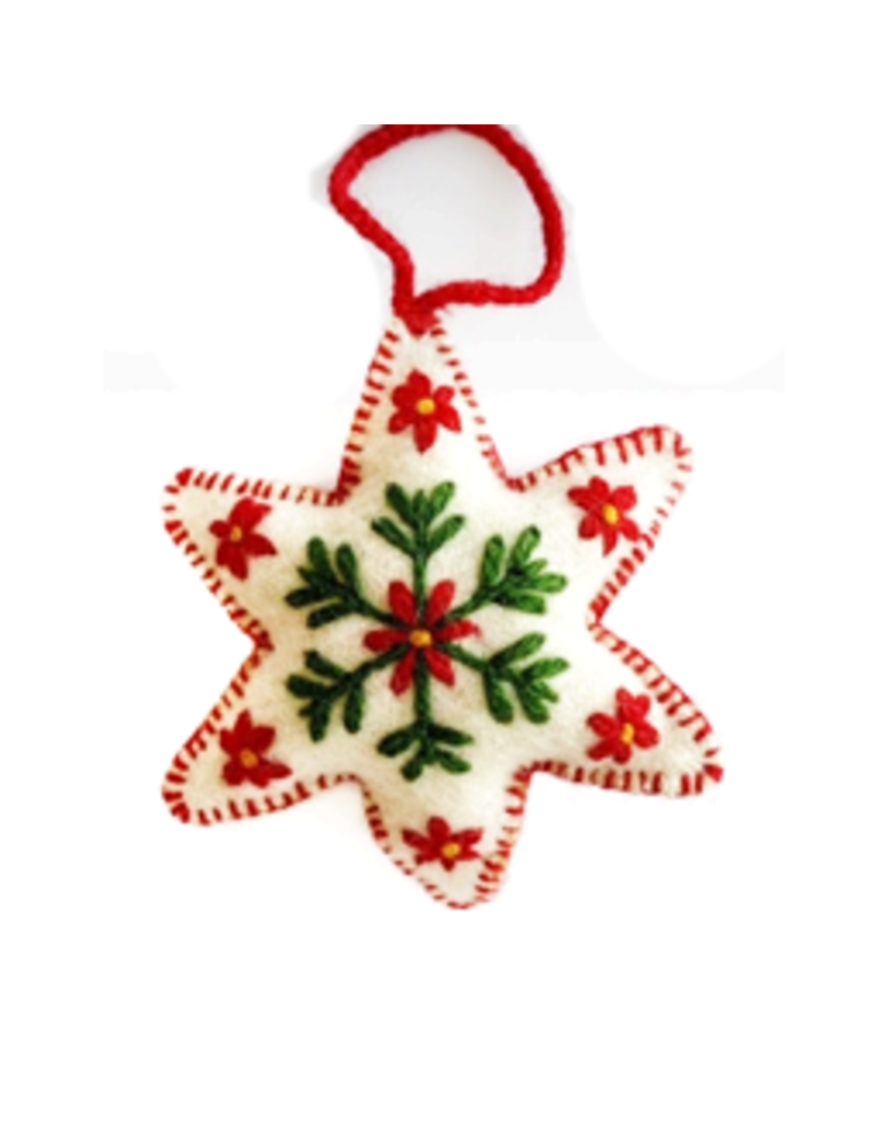 . Vilten kerst decoratie, 100% wol