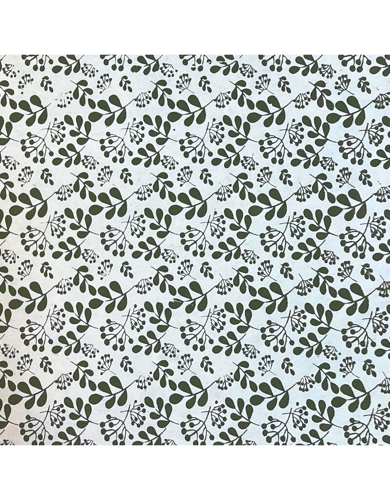 Lokta papier met bloemprintje