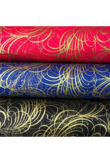 Loktapapier mit Goldgirlande Druck