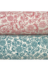 Lokta paper with fine leaf/flower print