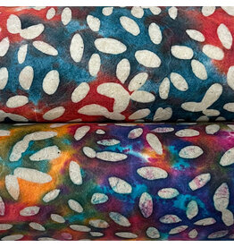 NE733 Papier Lokta avec imprimé batik, multicolore