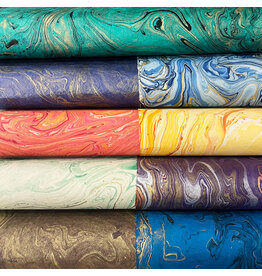 NE222 -  Lokta paper with a marbled print
