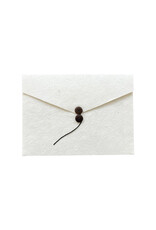 Set of  6 envelopes, buttonclosure