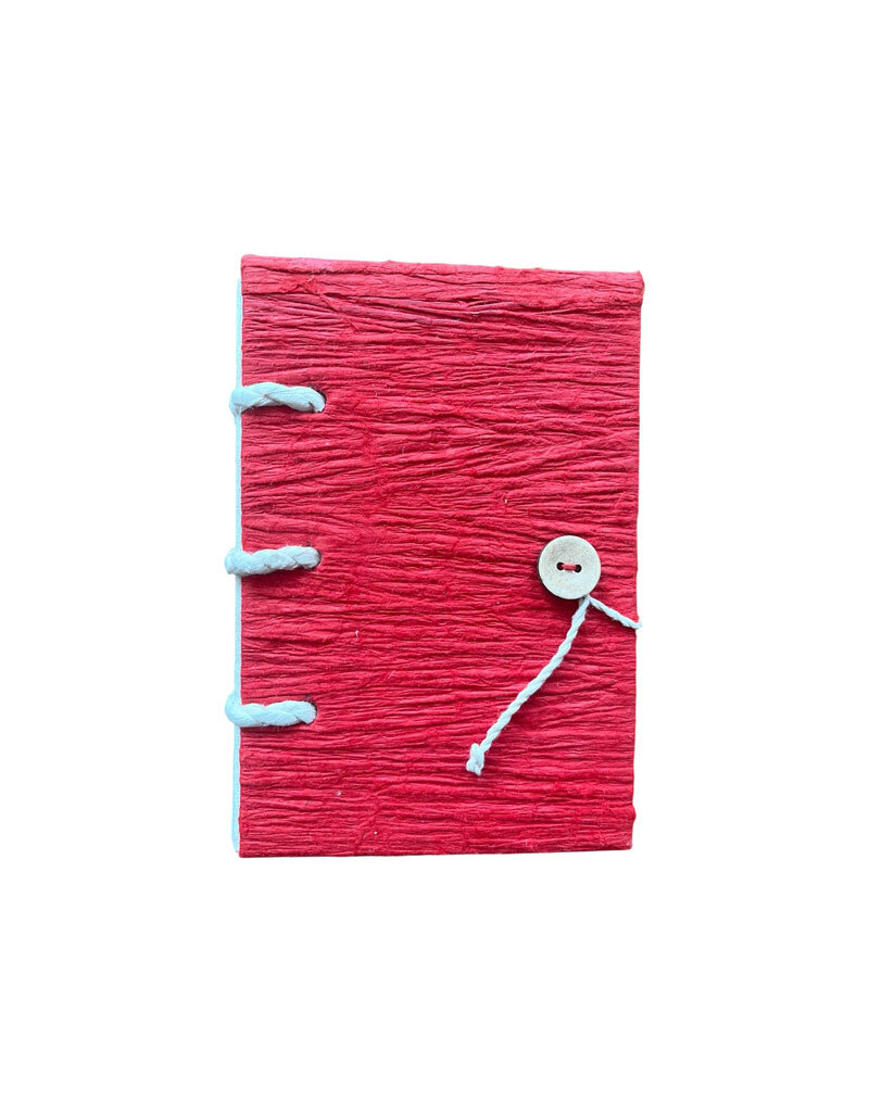 Notebook van crinkle-lokta papier met japanse binding