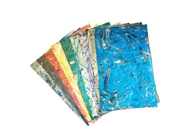 Lokta-Papier mit Druck, Batik, Marmor, Fasern