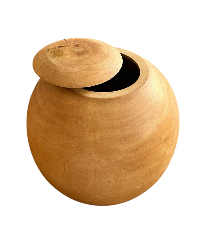 TD520 - Urne aus Mangoholz 23x23cm
