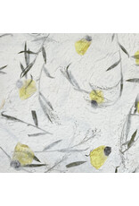 TH971 - Mulberry paper with muskseed flowers