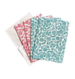 NE134 Set of 4 cards made of lokta paper