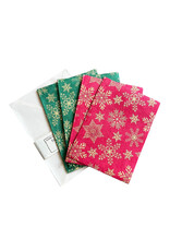 Jeu de 4 cartes en papier lokta
