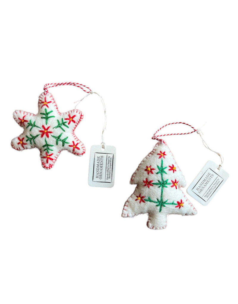 . Christmas decoration, handmade from 100% wool felt