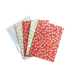 NE132 Set of 4 cards made of lokta paper