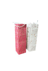 Bottle bag, made of lokta paper, 10x10x37cm