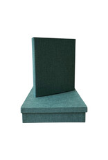 Condoleance register en memorybox bekleed met linnen