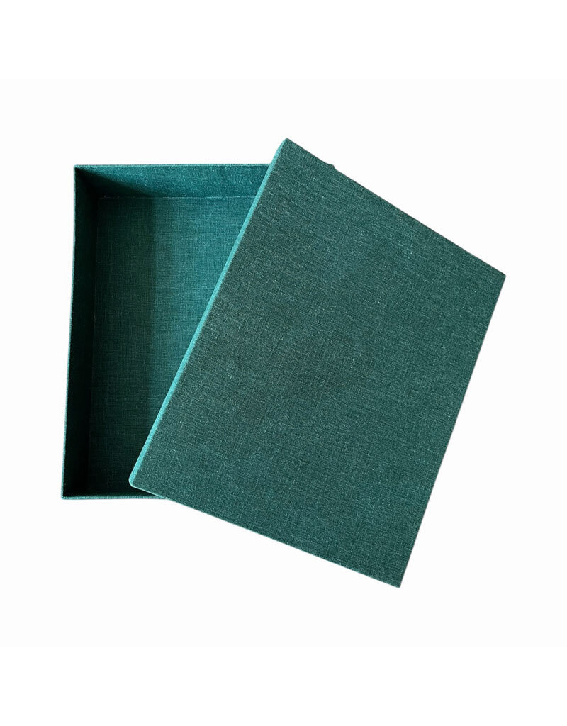 Gedenkbox und Kondolenzbuch Leinen