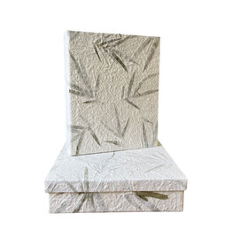 TH008 - Set of a box and register, bamboo leaf