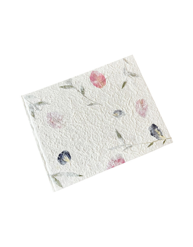 Livre d'or , papier de mûrier avec fleurs