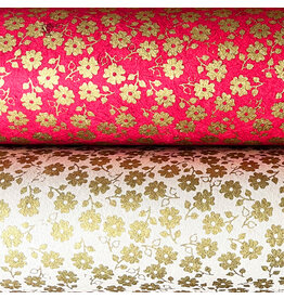 NE853 - Lokta papier met bloemenprint