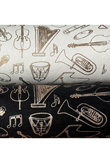 NE743 - Lokta paper with musical instruments