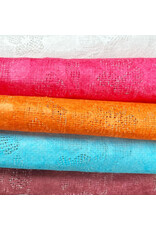 TH712 - Maulbeer-Papier mit transparentem Blumenmuster