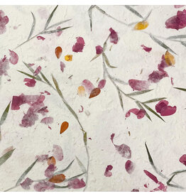 TH072 - Mulberry papier met bloemenmix