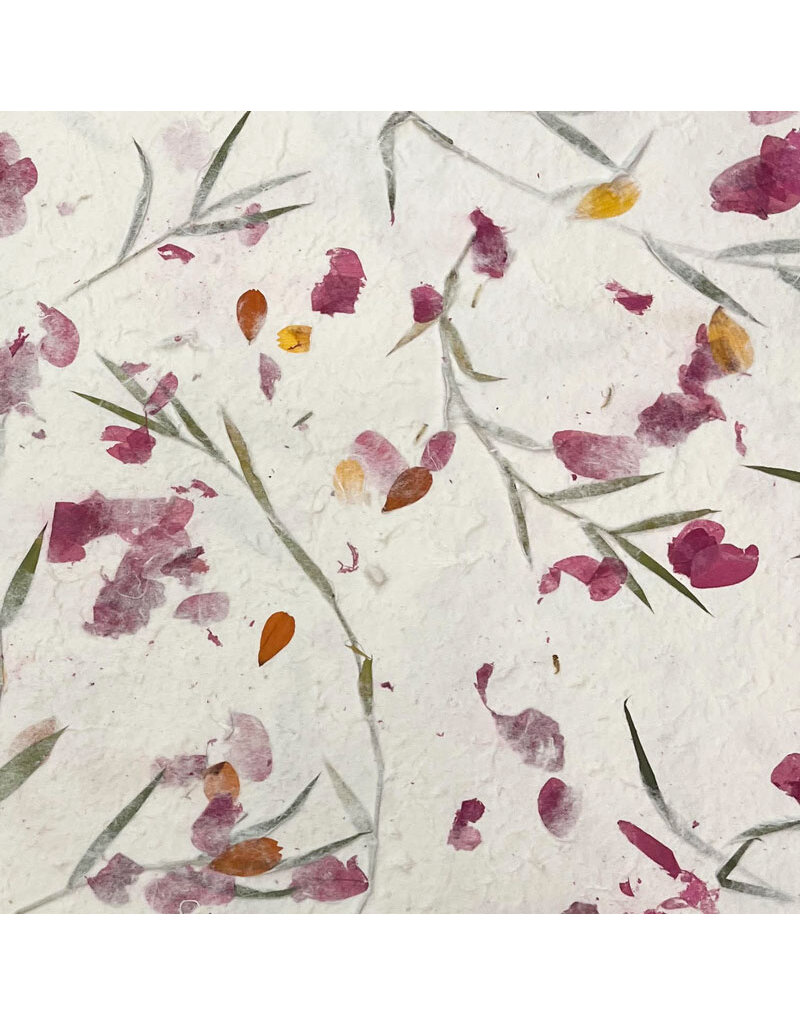 TH072 - Maulbeer-Papier mit Blumenmix