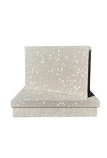 TH226 - keepsake box with hemp fabric and stars