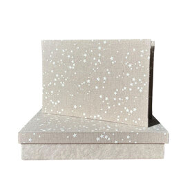 TH227 - Set of a box and register,  hemp fabric