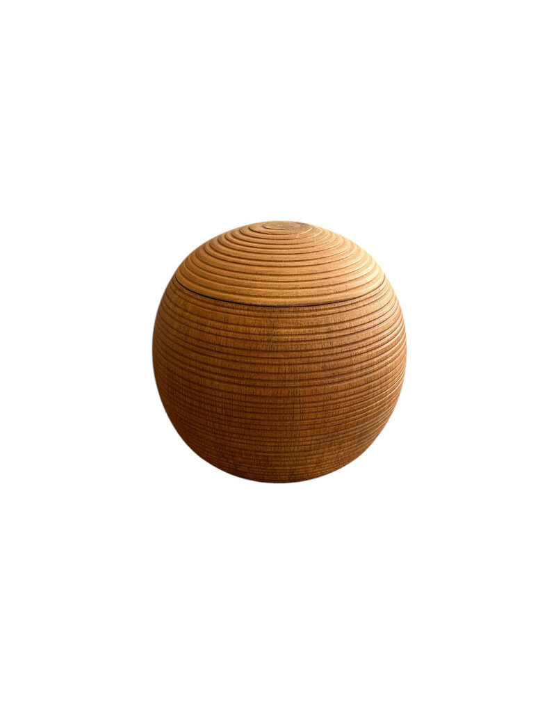 TD504 - Urne en bois de manguier 15x15cm