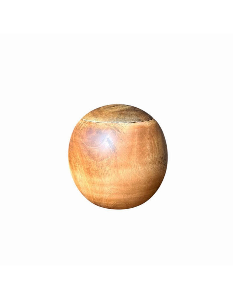 TD514 - Urne en bois de manguier 15x15cm