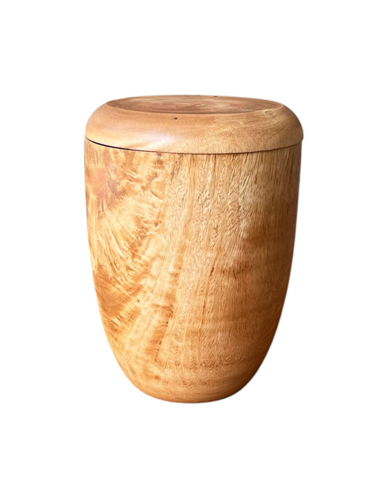 TD525 - Urne en bois de manguier 27x20cm
