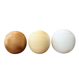 TD510 - Mango wood urn 23x23cm