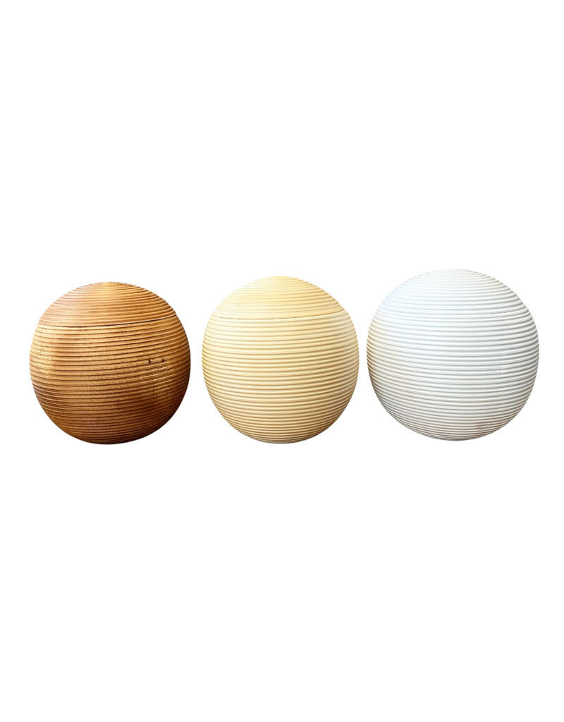 TD510 - Urne en bois de manguier 23x23cm