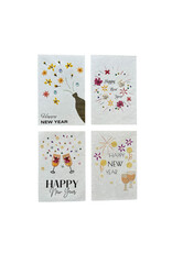 . Set 4 cards/envelopes Happy New Year