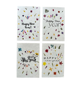 . PN365 Set 4 cards/envelopes Happy New Year