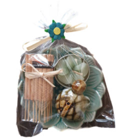 TH152 - Porzellanschälchen mit Teelicht und Räucherstäbchenhalter