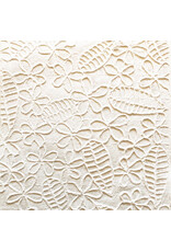 TH952- Mulberry papier met bloem en blad