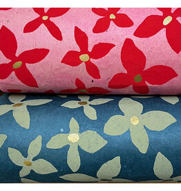 NE753 - Lokta paper with flowerprint