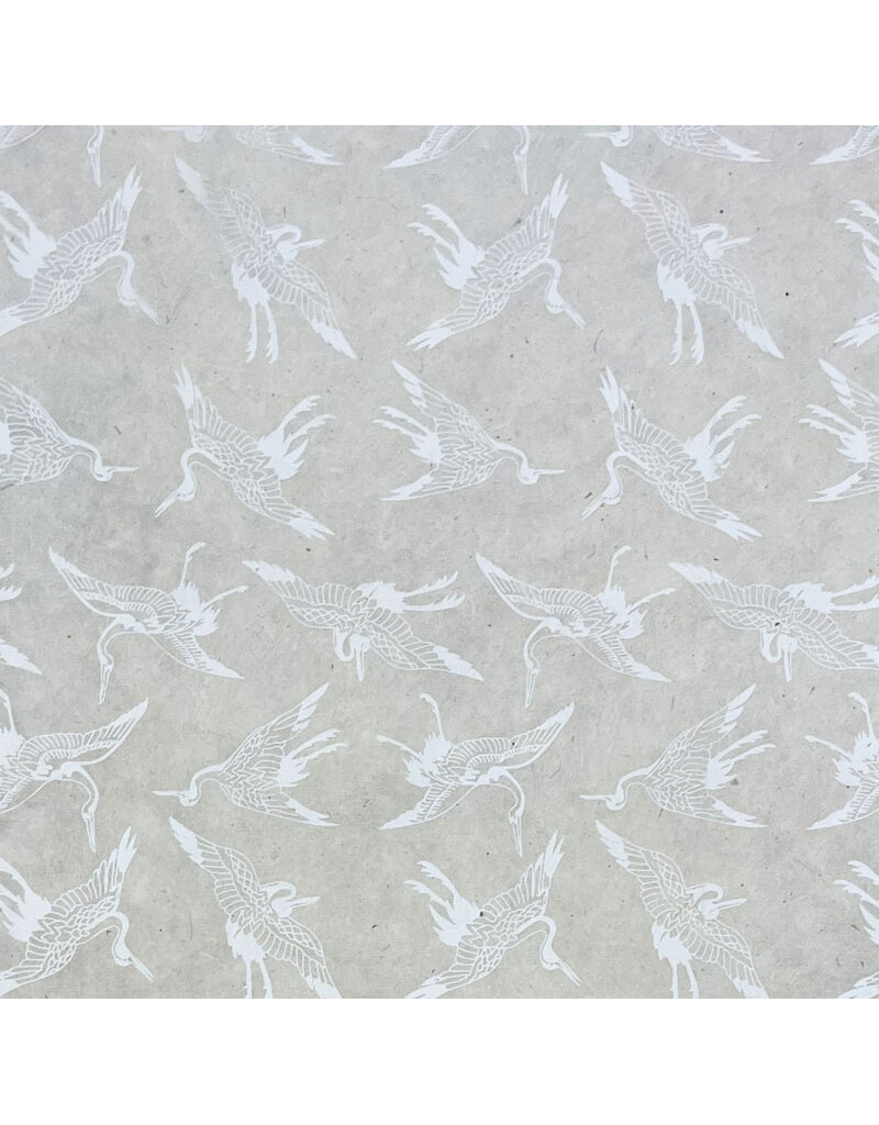 NE765 - Lokta paper with cranes