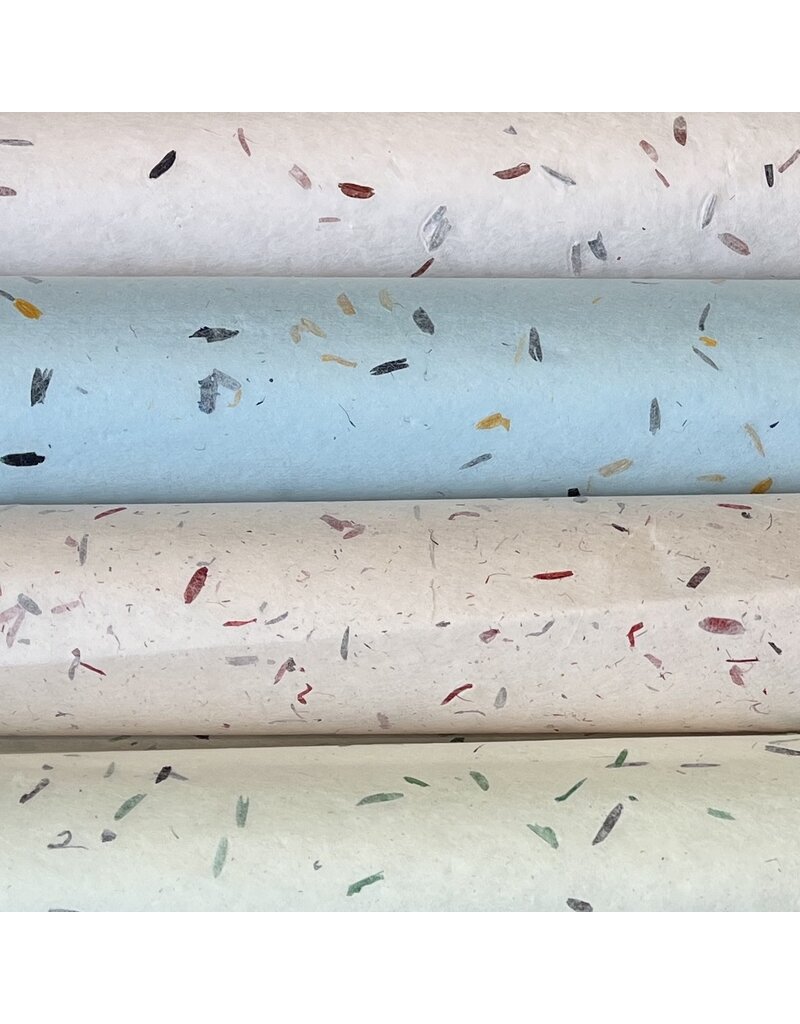 TH864 - Mulberry paper with fibres and petals