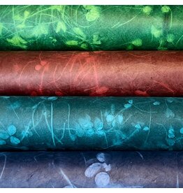 NE203 - Lokta paper with leaf print