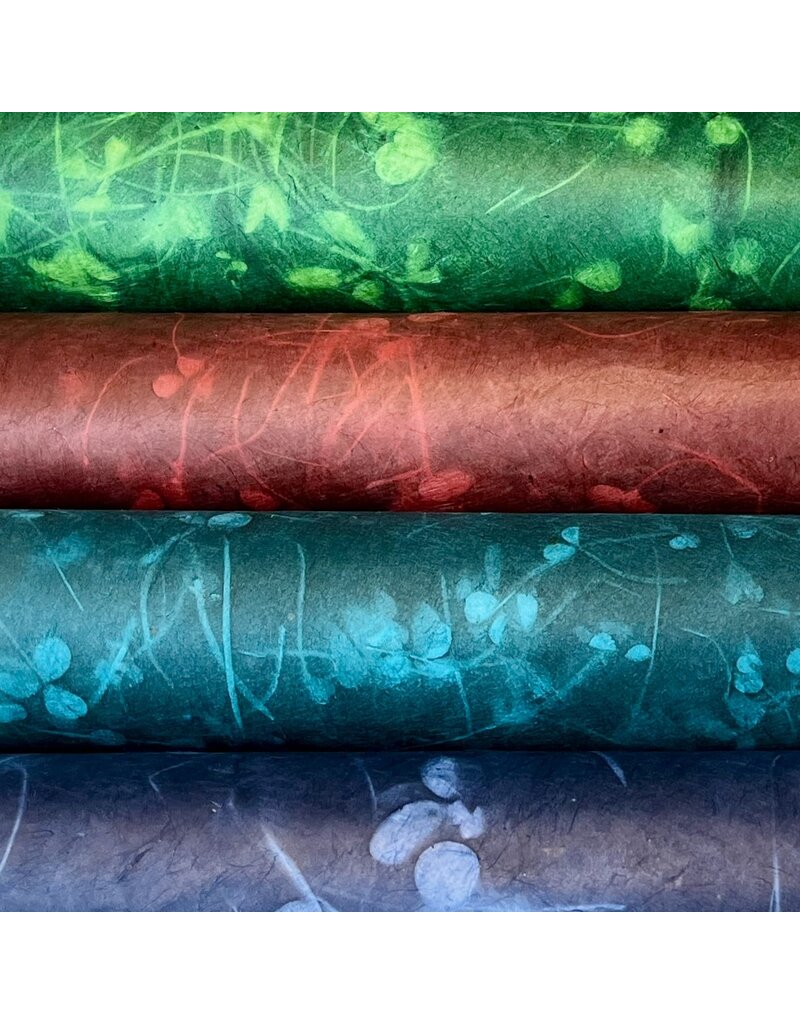 NE203 - Lokta papier met blad print