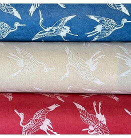 NE765 - Papier lokta avec grues